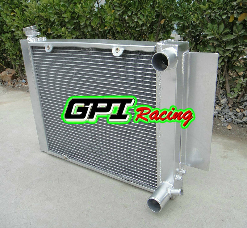 GPI NEW Aluminum radiator &shroud +fan for Mazda RX2 RX3 RX4 RX5 with