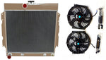 GPI Aluminum Radiator& fans FOR  1963-1969 Dodge MOPAR CAR   Plymouth Valient V8 1963 1964 1965 1966 1967 1968 1969