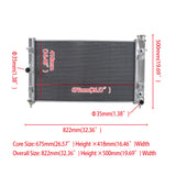GPI aluminum radiator for 2004-2006 Holden Commodore VZ GEN3 LS1 GEN4 LS2 SS V8  AT/MT 2004 2005 2006