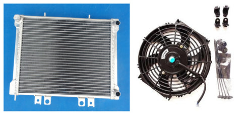 GPI aluminum/alloy radiator + fan for Polaris Sportsman 700 2002 2003 2004