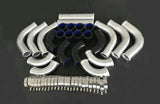 GPI  3" 76 MM Universal Black 12PCS Aluminium Turbo Intercooler Pipe Kit