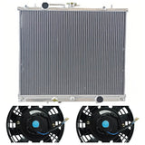 GPI Aluminum Radiator & Fans for 1996-2006 Mitsubishi TRITON MK 2.8L Turbo Diesel Manual 1997 98 99 2000 01 02 03 04 2005（副本）
