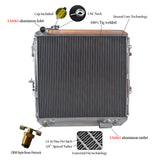 GPI aluminum radiator For 1988-1997 Toyota HILUX LN106 LN111 Diesel manual and auto AT/MT 1989 1990 1991 1992 1993 1994 1995 1996