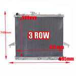 Aluminum Radiator For 2003-12 Holden Rodeo RA 3.5L 3.0TD ISUZU D-MAX 3.0L Diesel
