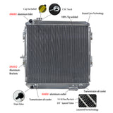 GPI 62MM 3 ROW aluminum radiator for 1988-1998 toyota HILUX LN106 LN111 Diesel   AT/MT 1988 1989 1990 1991 1992 1993 1994 1995 1996 1997 1998
