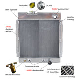 GPI 3ROWS 56mm Aluminum Radiator for 1964-1966 Ford MUSTANG V8 289 302 WINDSOR 1964 1965 1966