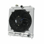 Aluminum Radiator &FAN+ Shroud for 1992-2000 Honda Civic EK EG D15 D16 B16 B18 28mm pipe 1992 1993 1994 1995 1996 1997 1998 1999 2000