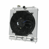 Aluminum Radiator &FAN+ Shroud for 1992-2000 Honda Civic EK EG D15 D16 B16 B18 28mm pipe 1992 1993 1994 1995 1996 1997 1998 1999 2000