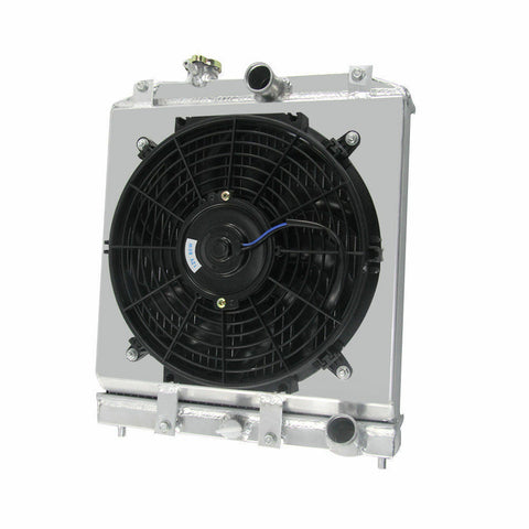 Aluminum Radiator &FAN+ Shroud for 1992-2000 Honda Civic EK EG D15 D16 B16 B18 28mm pipe 1992 1993 1994 1995 1996 1997 1998 1999 2000