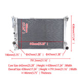 GPI Aluminum Radiator Fits 2008-2014 Mercedes Benz W204 C63 AMG 2009 2010 2011 2012 2013