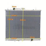 GPI Aluminum Radiator & Fans for 1996-2006 Mitsubishi TRITON MK 2.8L Turbo Diesel Manual 1997 98 99 2000 01 02 03 04 2005（副本）
