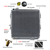 GPI 62MM 3 ROW aluminum radiator For toyota HILUX LN106 LN111 Diesel 1988-1998 1988 1989 1990 1991 1992 1993 1994 1995 1996 1997 1998 AT/MT 89