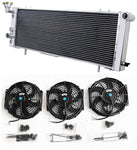 GPI Aluminum Radiator + Fan For 1991-2001  Jeep Cherokee/Comanche 2.5 /4.0 l4/l6  1991 1992 1993 1994 1995 1996 1997 1998 1999 2000 2001