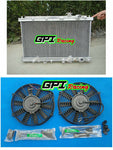 GPI Aluminum  Radiator +FAN FOR Honda Integra Acura DC2 B18 GSR RS LS 1994-2001 1994 1995 1996 1997 1998 1999 2000 2001