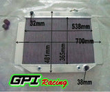 GPI Aluminum Radiator For 71-80 Holden Kingswood HQ HJ HX HZ  6CYL 6 cyl cylinder AT/MT 1971 1972 1973 1974 1975 1976 1977 1978 1979 1980