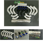 GPI 2" 51MM Aluminum 12PCS Universal Intercooler Turbo Piping blue hose kit