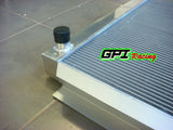 GPI NEW 3 Cores Alloy Aluminum Radiator + Fan For holden V8 chevy motor universal