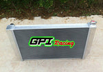 GPI Aluminum Radiator for FORD Falcon XC XD XE XF V8 or 6 cylinder Manual & 2 × FANS