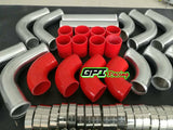 GPI 3" 76mm 12PCS  Aluminum Universal Intercooler Turbo Piping pipe Kit