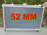 GPI 52MM aluminum RADIATOR &fans FOR NISSAN SKYLINE S13 CA18 R32 RB20