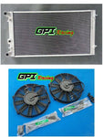 GPI aluminum Radiator +FAN for Mini Cooper 1.6L L4 Non-Turbo 2002-2006 2002 2003 2004 2005 2006