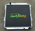 GPI Aluminum radiator & FAN  For TOYOTA Hilux Surf KZN185 3.0L Diesel 1996-2002  Manual 1996 1997 1998 1999 2000 2001 2002