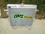 GPI  Aluminum Radiator +16" fan For Toyota Land Cruiser HZJ70/HZJ73/HZJ77 1HZ DIESEL