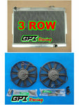 GPI 3 rows Holden Aluminum Radiator+2Xfan for torana LJ LC LH LX V8 with chev engine V8