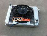 Aluminum Radiator &Fan For Mini Cooper S,One,Clubman,850/998/1098/1275 CC GT 1959-1996