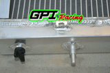 GPI Aluminum Radiator & FAN for Nissan Skyline R33 R34 GTR GTST RB25DET MT   1993 1994 1995 1996 1997 1998 1999 2000 2001 2002 2003 2004 2005 2006