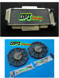 GPI 40MM Aluminum Radiator + Fan For  1976-1983 Ford Fiesta I MK1 1.3/1.6 XR2 M/T  1976 1977 1978 1979 1980 1981 1982 1983