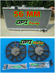 GPI aluminum radiator + FAN for For TOYOTA CELICA GT4 3S-GTE ST185 1990-1994 1990 1991 1992 1993 1994 ST185