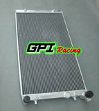 GPI ALUMINUM RADIATOR &FAN 1999-2002 Volkswagen Golf MT Turbo MK4 Dual Pass 1999 2000 2001 2002