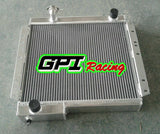 Aluminum Radiator +Shroud +fan For Toyota Land Cruiser BJ40 DIESEL BJ42 MT HJ45