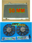 Aluminum Racing Radiator + FAN For 2003 -2006 Nissan Fairlady 350Z Z33 Manual 2003 2004 2005 2006