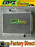 GPI 62MM Mercury W/Chevy 350 5.7 V8 M/T 1949 1950 1951 aluminum radiator & FAN for