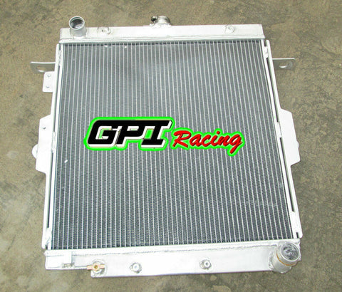 GPI  Aluminum Radiator +16" fan For Toyota Land Cruiser HZJ70/HZJ73/HZJ77 1HZ DIESEL