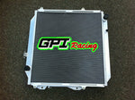 GPI Aluminum radiator & FAN  For TOYOTA Hilux Surf KZN185 3.0L Diesel 1996-2002  Manual 1996 1997 1998 1999 2000 2001 2002