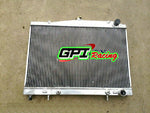 GPI Aluminum radiator + FAN for Nissan R33 Nissian Skyline R34 GTT rb25det  rb25de