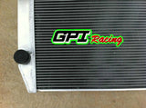 GPI Aluminum Radiator for FORD Falcon XC XD XE XF V8 or 6 cylinder Manual & 2 × FANS