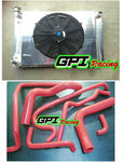 GPI Aluminum Radiator &Shroud +fan +HOSE for Holden V8 Commodore VG VL VN VP VR VS AT/MT 1988-2000 1988 1989 1990 1991 1992 1993 1994 1995 1996 1997 1998 1999 2000