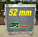 GPI  Aluminum Radiator +16" fan For Toyota Land Cruiser HZJ70/HZJ73/HZJ77 1HZ DIESEL