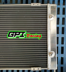 GPI Aluminum radiator + fans for 1983-1998 VW Golf 2 & Corrado VR6 Turbo Manual MT 1991 1992 1993 1994 1995 1996 1997 1998 83 84 85 86 87 88 89 90