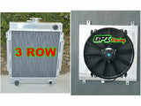 GPI 3CORE race aluminum radiator + SHROUD+FAN for datsun 1200 manual 1970-1976 1970 1971 1972 1973 1974 1975 1976