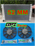 GPI aluminum radiator & 2 × FANS for Holden VT VX HSV Commodore V8 GEN3 LS1 5.7L