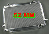 52mm Aluminum Radiator + Fans For Toyota Landcruiser 80 Series FJ80 R FZJ80 4.2L 4.5L MT