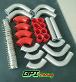 2.25" 57MM  12PCS Aluminum Universal Intercooler Turbo Piping pipe Kit &hose NEW