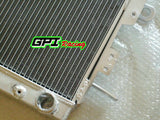 GPI  Aluminum Radiator +16" fan For Toyota Land Cruiser HZJ70/HZJ73/HZJ77 1HZ DIESEL