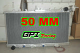 GPI Aluminium Radiator & FANS For 1990-2001 Nissan N14 GTIR SR20DET Pulsar N15  1990 1991 1992 1993 1994 1995 1996 1997 1998 1999 2000