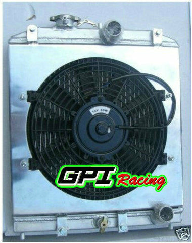 GPI 32mm pipe Aluminum Radiator &FAN+Shroud FOR 1992-2000 Honda Civic EK EG D15 D16 B16 B18  1992 1993 1994 1995 1996 1997 1998 1999 2000